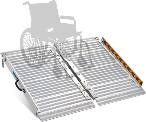 Portable Foldable Wheelchair Ramp Ft Length Lbs Load Capacity In