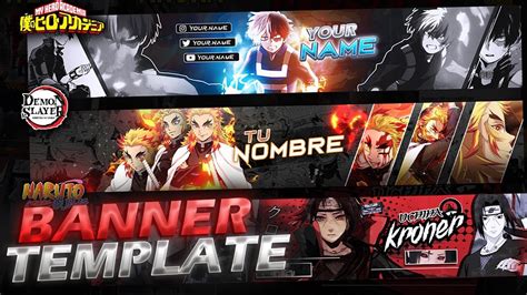 Banners Templates Anime Itachikyojurotodoroki Photoshop 2020 Youtube