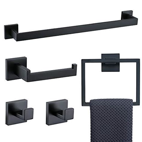 Best Matte Black Bathroom Accessories Set