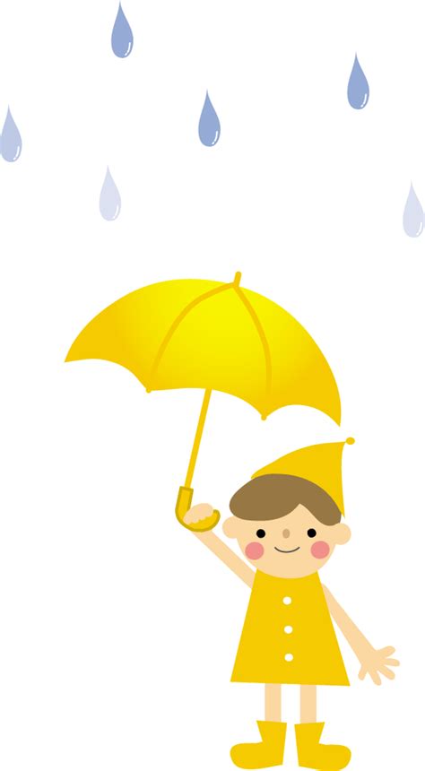 梅雨（雨・傘）のイラスト・無料・フリー素材