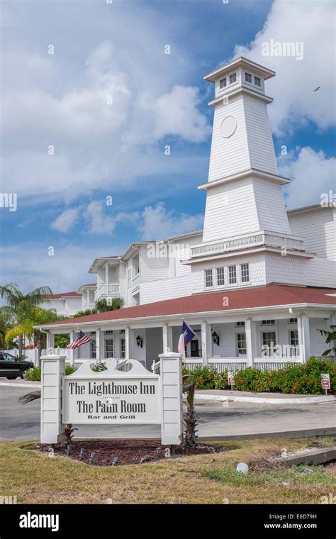 USA, Texas, Rockport, The Lighthouse Inn Hotel Stock Photo - Alamy