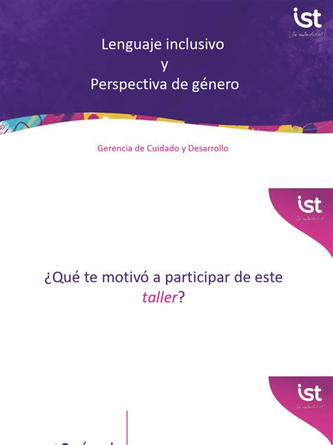 Lenguaje Inclusivo Y Perspectiva De Género Pdf