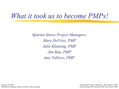 Pmp Study Group Example Ppt