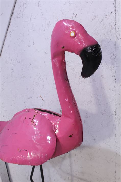 42 Metal Pink Flamingo Bird Yard Art