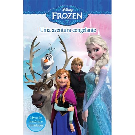 Disney Livro De Historia E Atividades Frozen 1ª Ed na Americanas