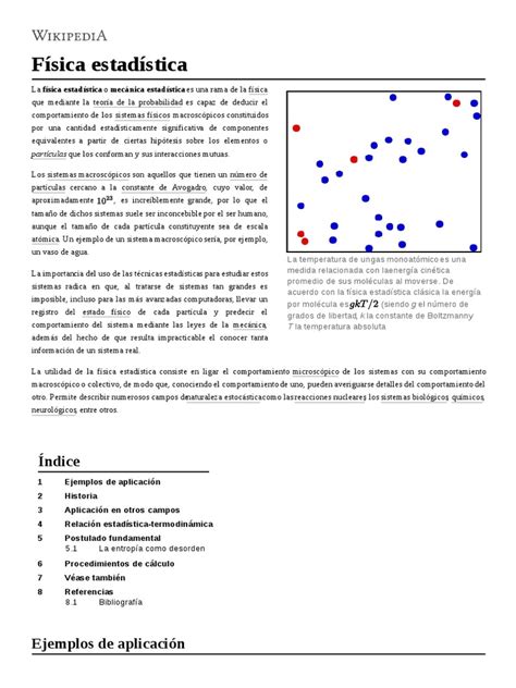 Física Estadística Pdf Mecánica Estadística Física Teórica