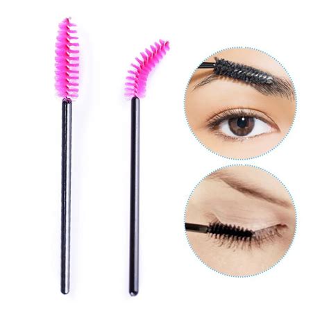 50pcspack Disposable Eyelash Brushes Mascara Wands Applicator Lashes Brushes False Eyelash