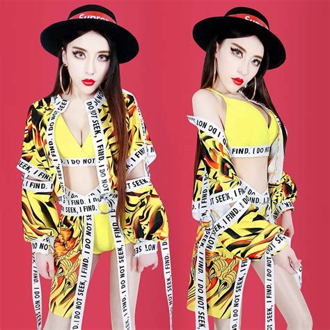 Bar Ds Costumes Sexy Hiphop Jazz Nightclub Dance Sexy Dj Singer Performance Costume Female