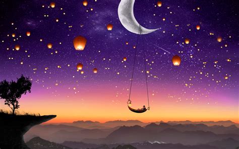 Download A Beautiful Dreamscape Of A Dreamer Wallpaper