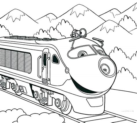 Cartoon Train Coloring Pages at GetColorings.com | Free printable ...