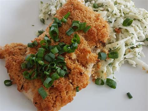 Putenschnitzel Aus Dem Ofen Mit Fenchelsalat Rezept Kochbar De