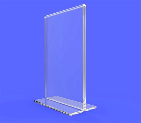 Clear Acrylic Table Tent Frame Tabletop Photo Frame Menu Holder Picture