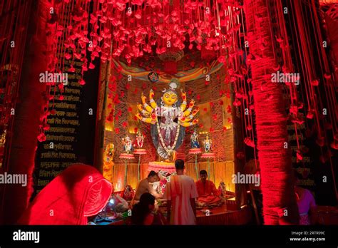 howrah west bengal india  october  beautifully decorated