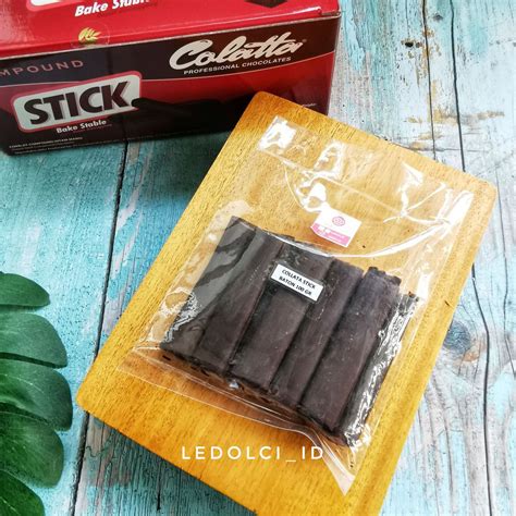 Jual COLATTA BAKE STABLE CHOCOLATE STICK COKLAT STIK 100 GRAM Shopee