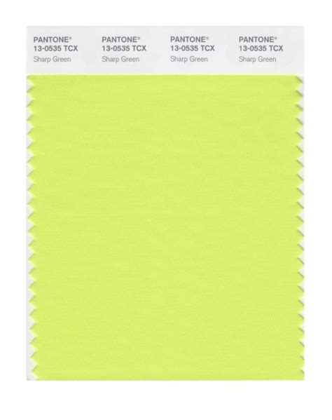 Pantone Tcx Swatch Card Sharp Green Design Info