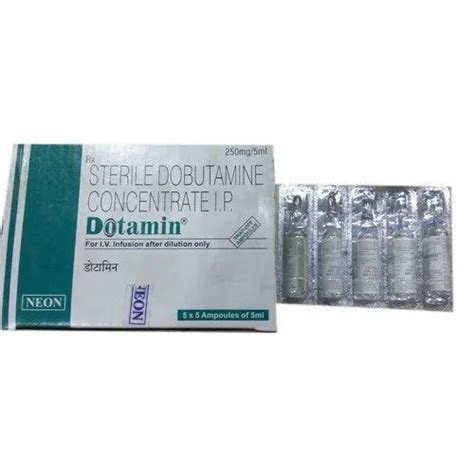 Dotamin Dobutamine Injection 5 Ml Prescription At Rs 50piece In Nagpur