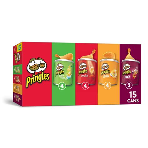 Pringles Variety Pack Potato Crisps Chips Lunch Snacks 20 6 Oz 15