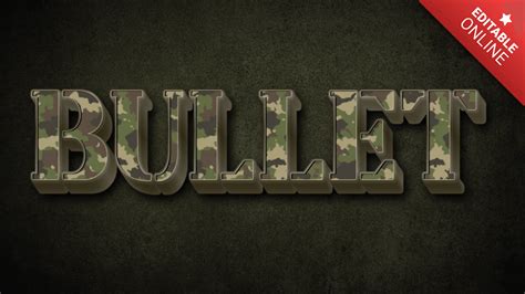 Bullet | Text Effect Generator | TextStudio