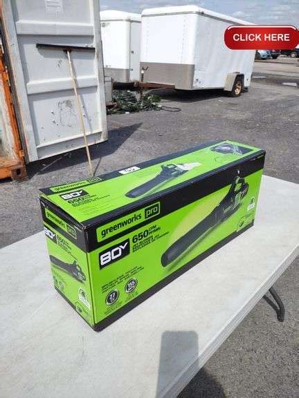 Greenworks pro 80v jet blower - Rideau Auctions