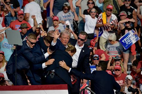 Photos From The Scene As Shots Were Fired At A Trump Rally In