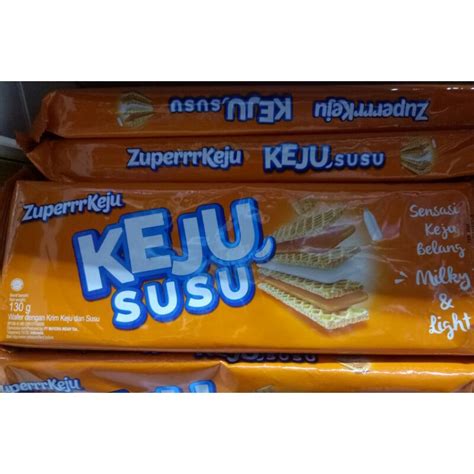 Jual Zuperrr Keju Wafer Dengan Krim Keju Dan Susu Gr Shopee Indonesia