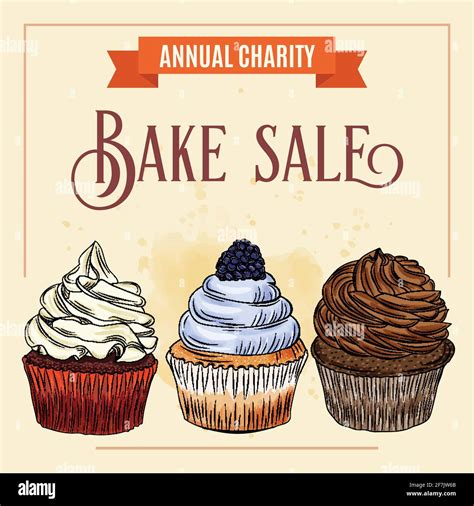 Bake Sale Fundraiser Stock Vector Images Alamy