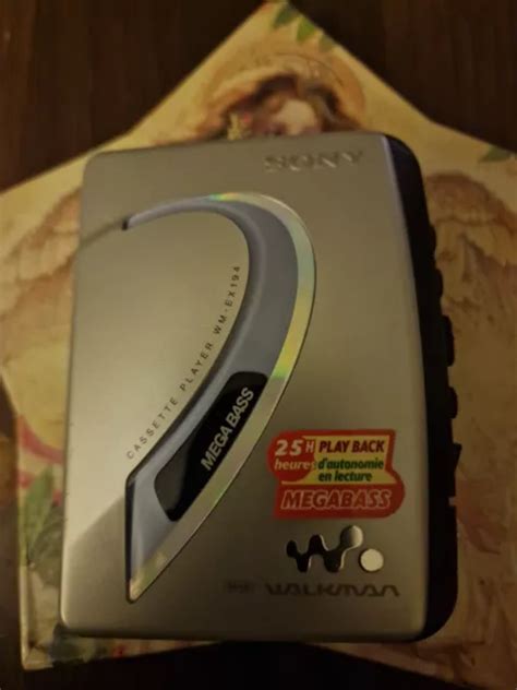 Sony Walkman Portable Stereo Cassette Player Silver Wm Ex194 Fully