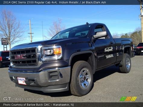 Iridium Metallic 2014 Gmc Sierra 1500 Regular Cab 4x4 Jet Black