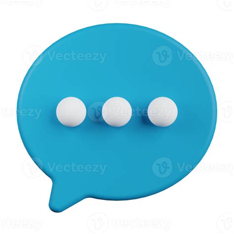 Chat Bubble 3D Icon 9373826 PNG