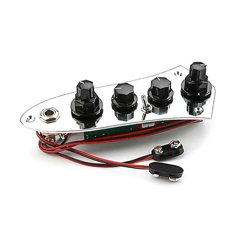 Chrome Jazz Bass JB Loaded Prewired Control Plate Reverb