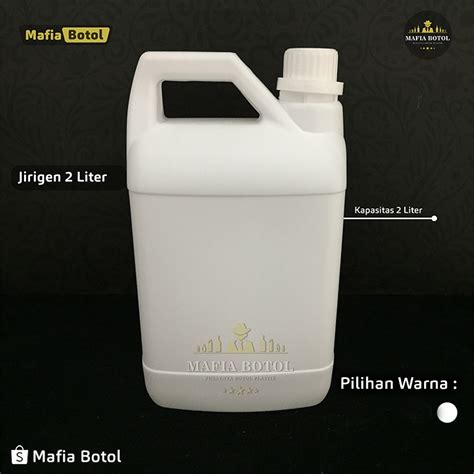 Jual Botol Jerigen Jirigen Jirgen Dirigen Jerrycan Dua Liter Ltr