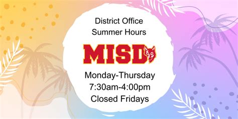 District Office Summer Hours | Marion Independent School District