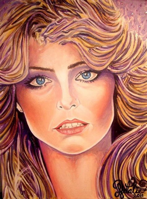 Farrah Fawcett Painting at PaintingValley.com | Explore collection of ...