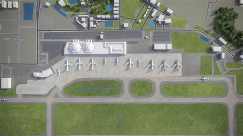 3D model Chiang Mai International Airport - CNX VR / AR / low-poly