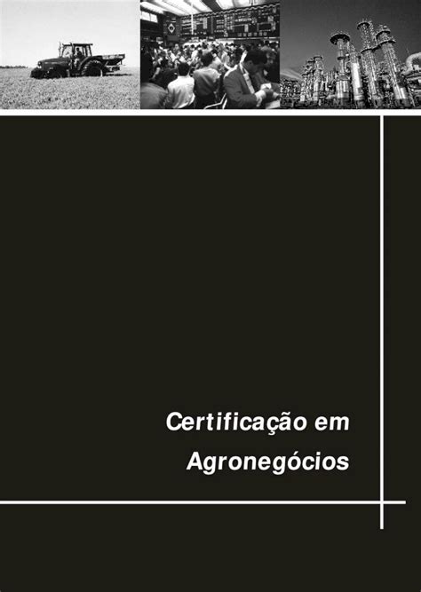 PDF Certificação em Agronégocios DOKUMEN TIPS