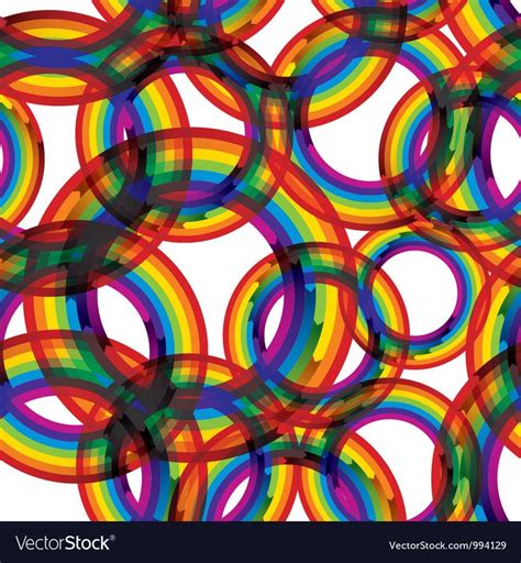 Rainbow Seamless Pattern Vector Background