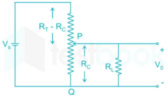 Solved The Figure Shows A Potentiometer Of Total Resistance R T With