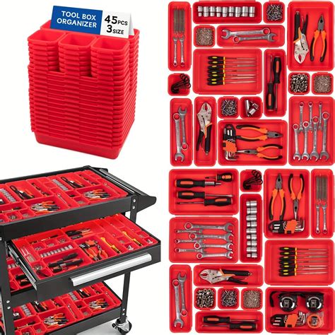 45pcs Tool Box Organizer: Maximize Your Tool Chest Storage With Drawer ...