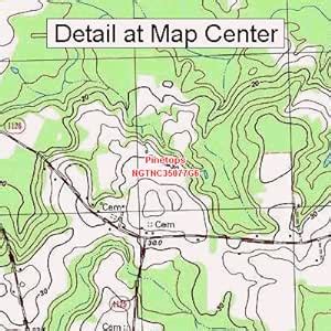 Amazon USGS Topographic Quadrangle Map Pinetops North Carolina