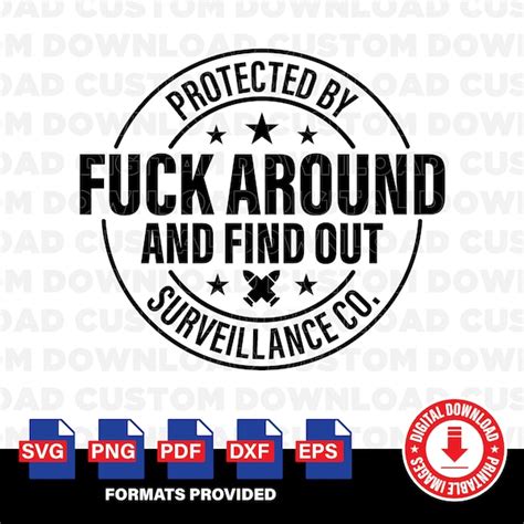 Fuck Around And Find Out Printable Etsy