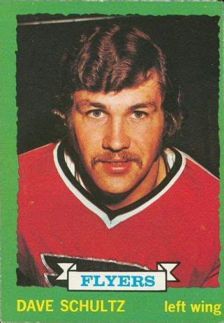 Dave Schultz 1973 74 O Pee Chee 166 Hockey Card Collection