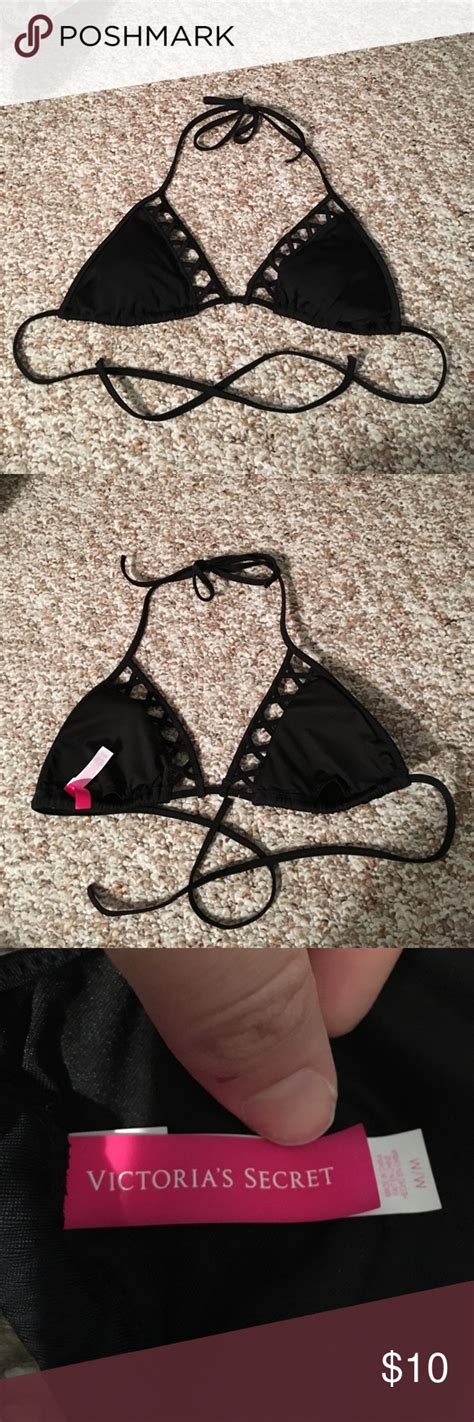 Victoria S Secret Caged Black Bikini Top Black Bikini Tops Bikini