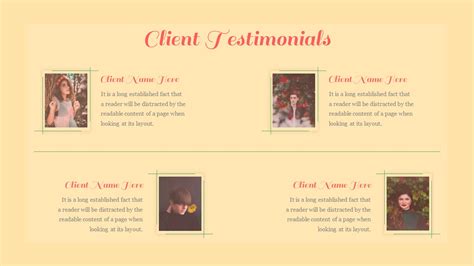 Vintage Spring Theme Client Testimonial Powerpoint Template Slidekit