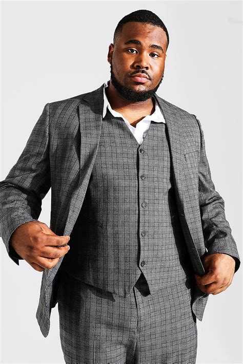 Big And Tall Suits Mens Plus Size Suits Boohoo Uk