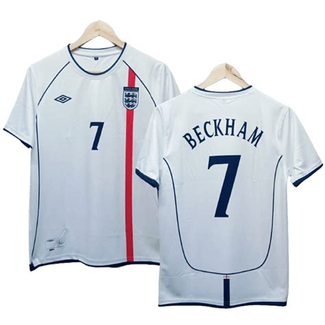 Beckham England 2001-02 Home Jersey | Retro collection - Cyberried Store