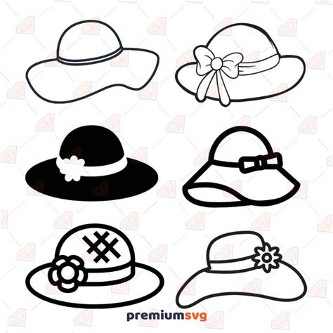 Summer Hat SVG Cut File, Instant Download | PremiumSVG