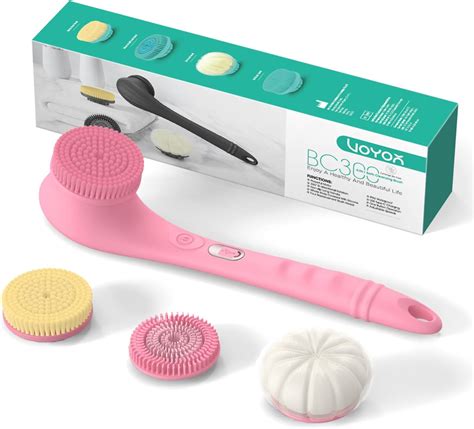 Voyor Electric Body Brush Back Scrubber Silicone Body