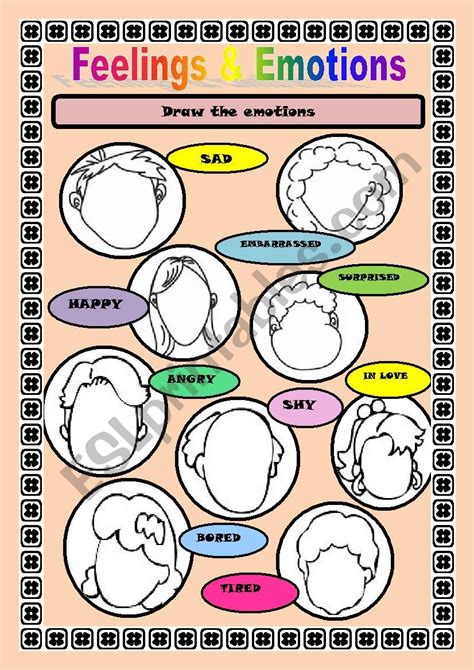 Understanding Feelings And Emotions Worksheet