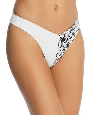 Onia Women S White Onia Carmen Reversible Bikini Bottom Set Size