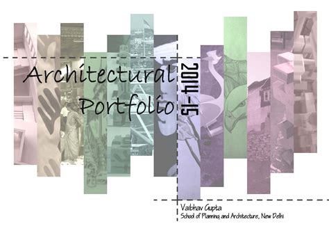 Architecture Portfolio Cover Page